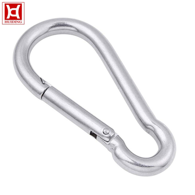 M6 201 स्टेनलेस स्टील स्नैप हुक Carabiner सीट बेल्ट बकसुआ स्प्रिंग हुक