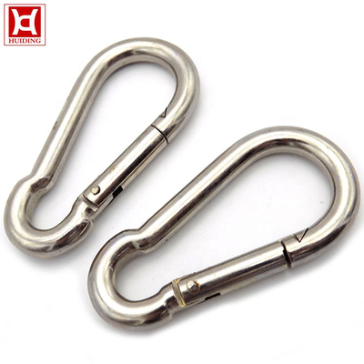M5 Carabiner 304 स्प्रिंग स्टेनलेस स्टील स्नैप हुक 5x50mm एंटी करप्शन