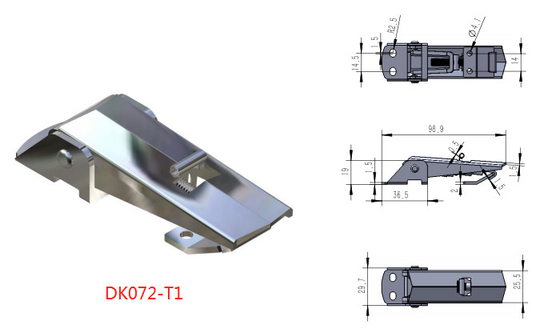 सेल्फ लॉकिंग आयरन स्टील एडजस्टेबल ओवर सेंटर लैच एंटीरस्ट ISO9001